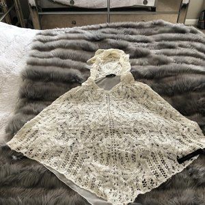 BCBG MAXAZRIA Women's Hooded Poncho